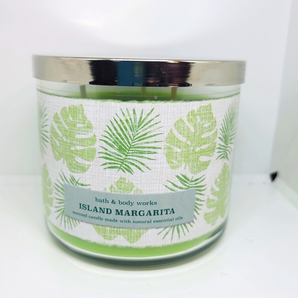 Bath & Body Works Accents New Island Margarita Scented 3 Wick